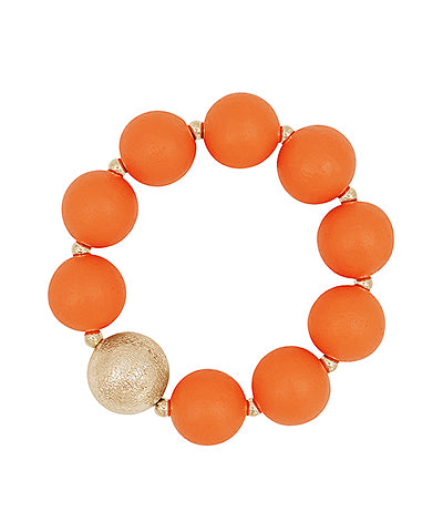 Bead & Gold Ball Bracelet