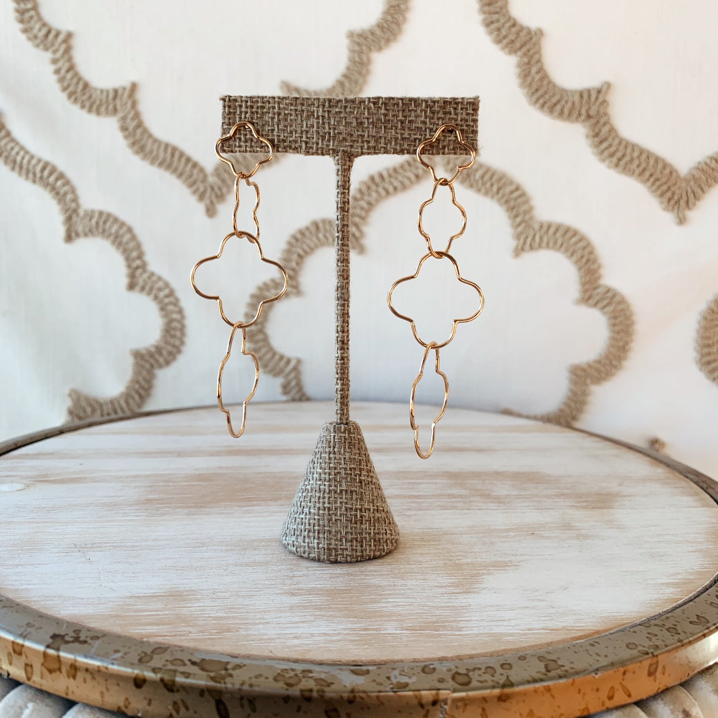 Clover Link Drop Earrings