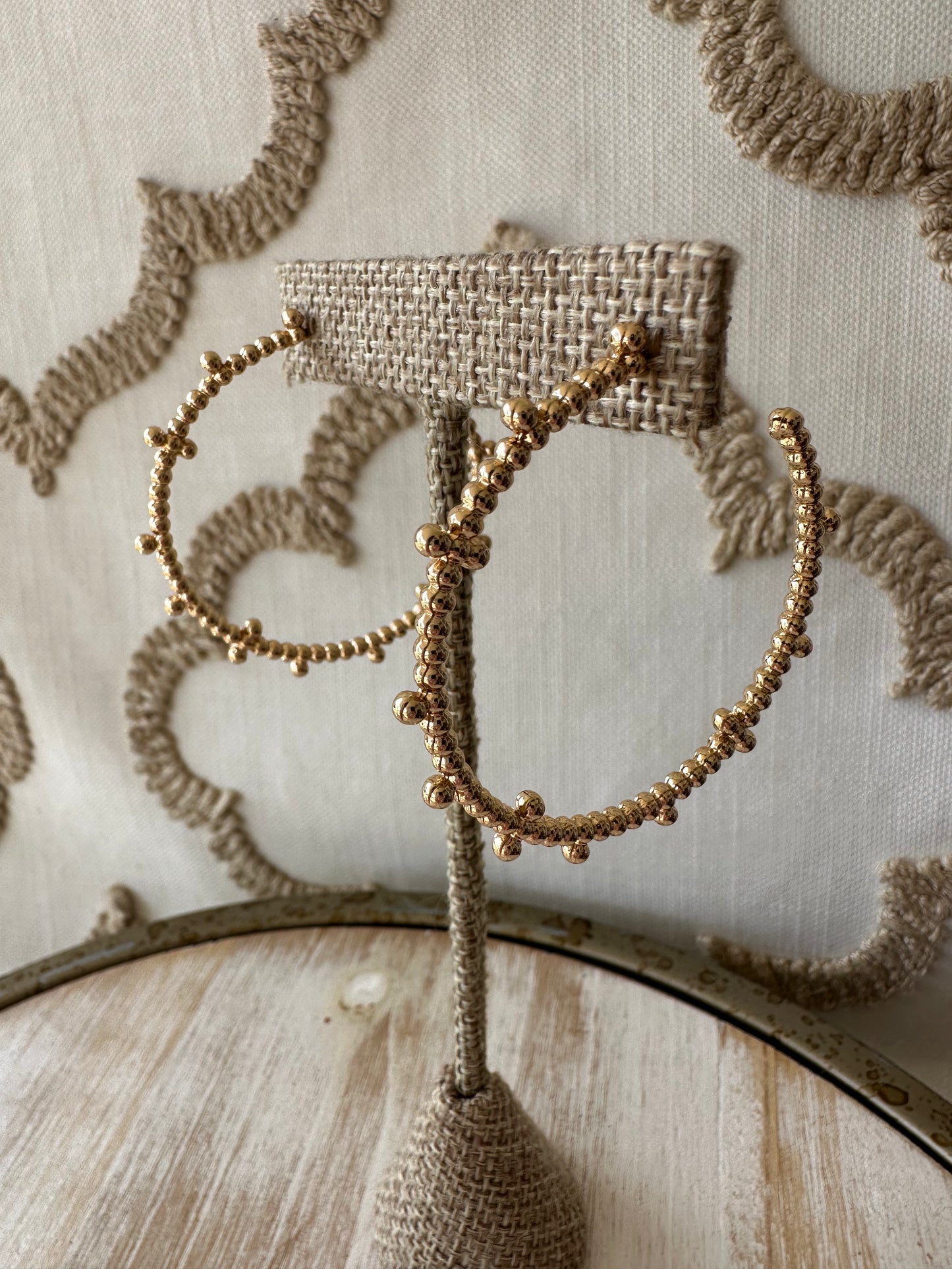 Ball Hoop Earrings