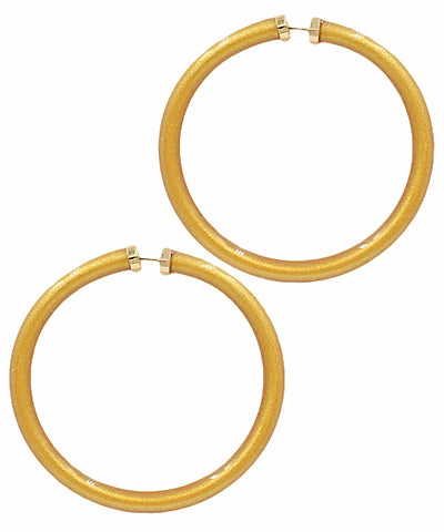 Gold Flexible Hoop Earring