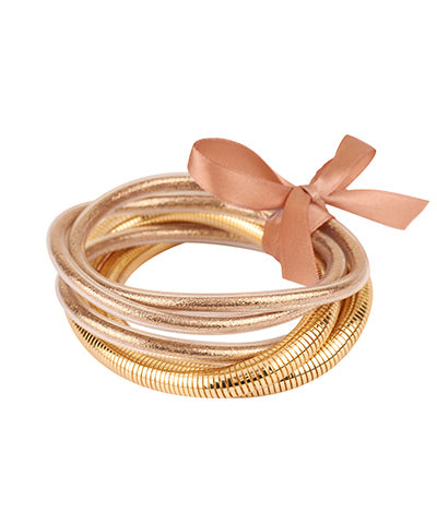 Rose Gold&Herringbone Bracelet Set