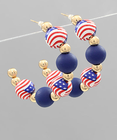 Patriotic Flag Hoops