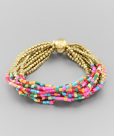 Multi-Color Beaded Bracelet