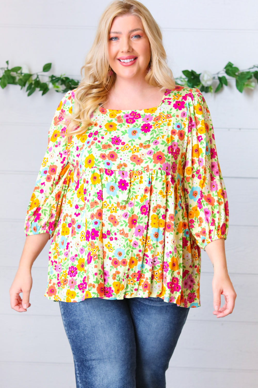 Forever Floral Peplum Top