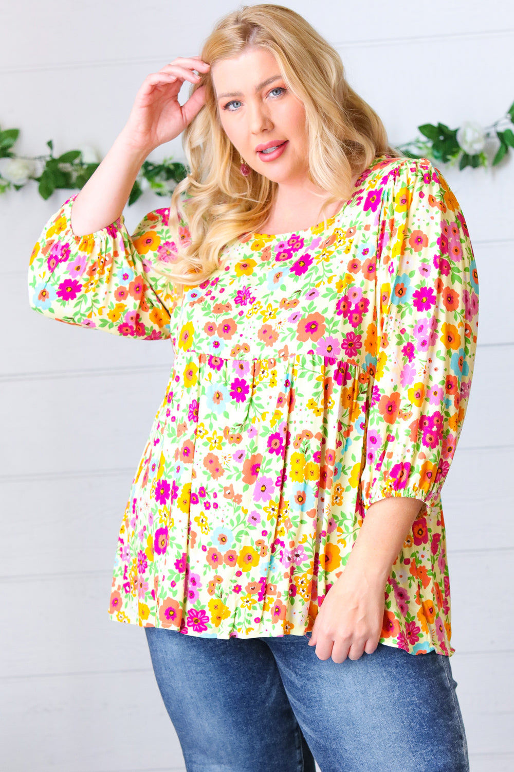 Forever Floral Peplum Top