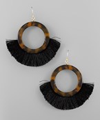 Tortoise Fringe Earring