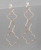 Clover Link Drop Earrings