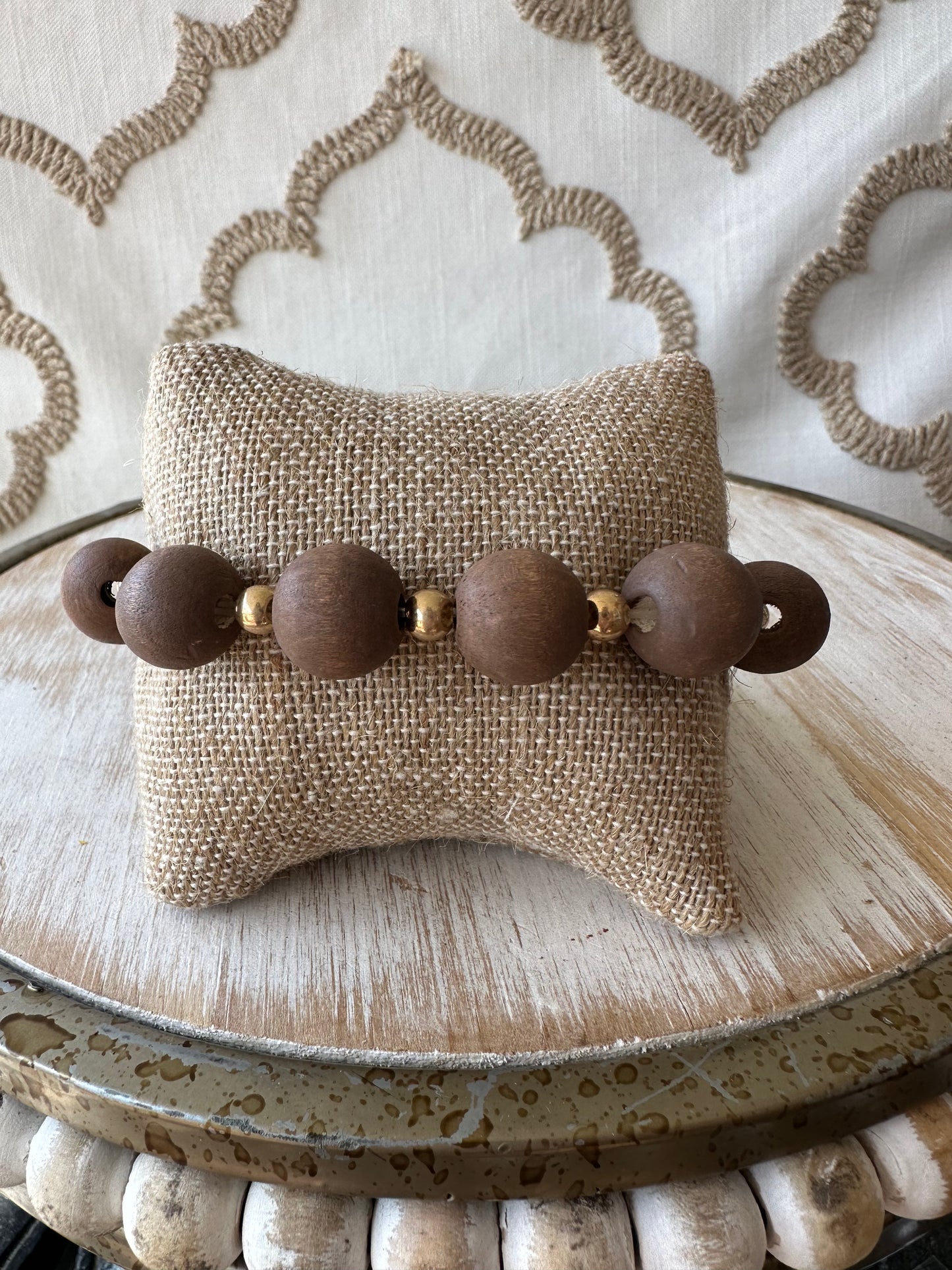 Wood Bead Bracelet