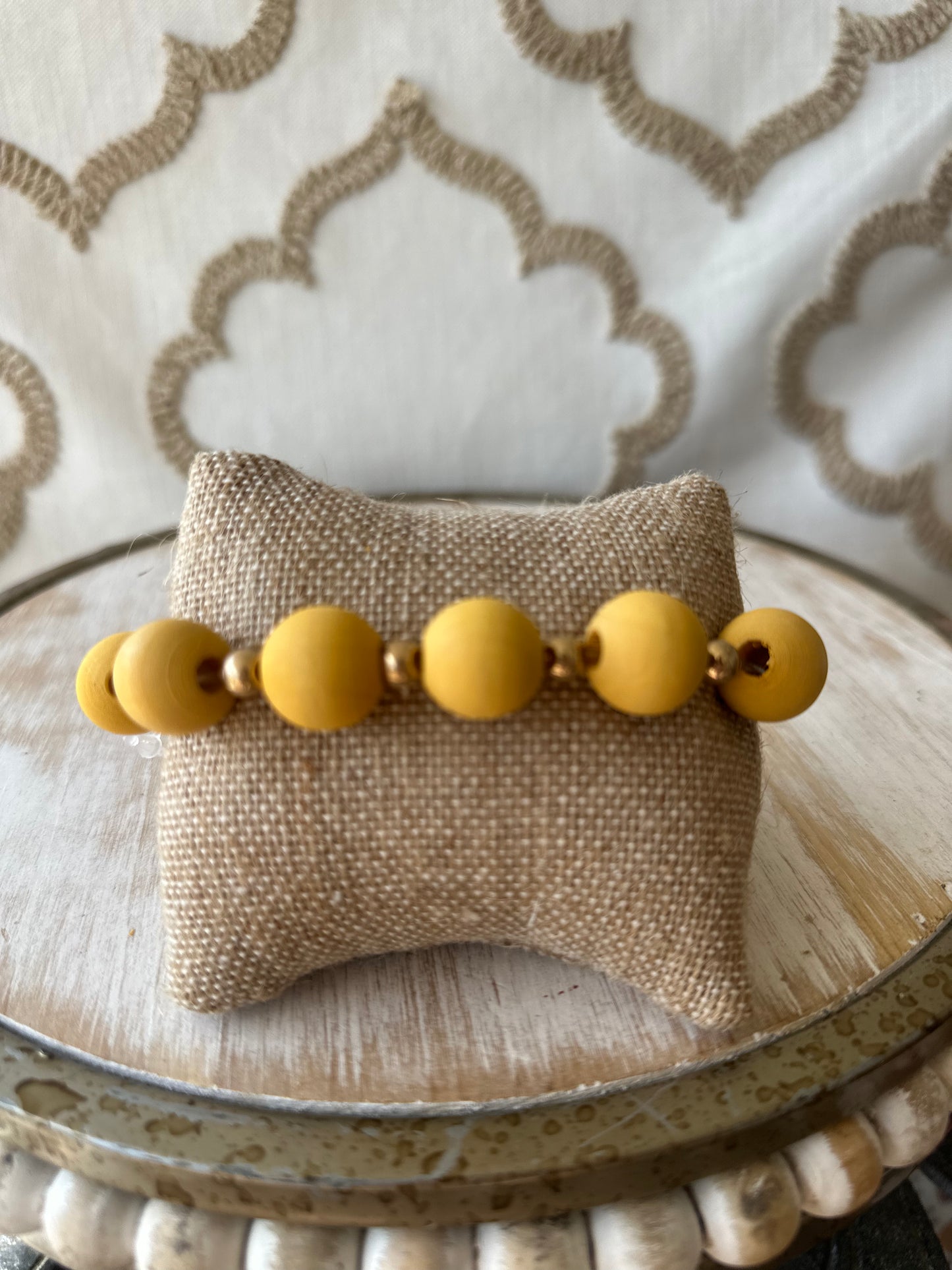 Wood Bead Bracelet