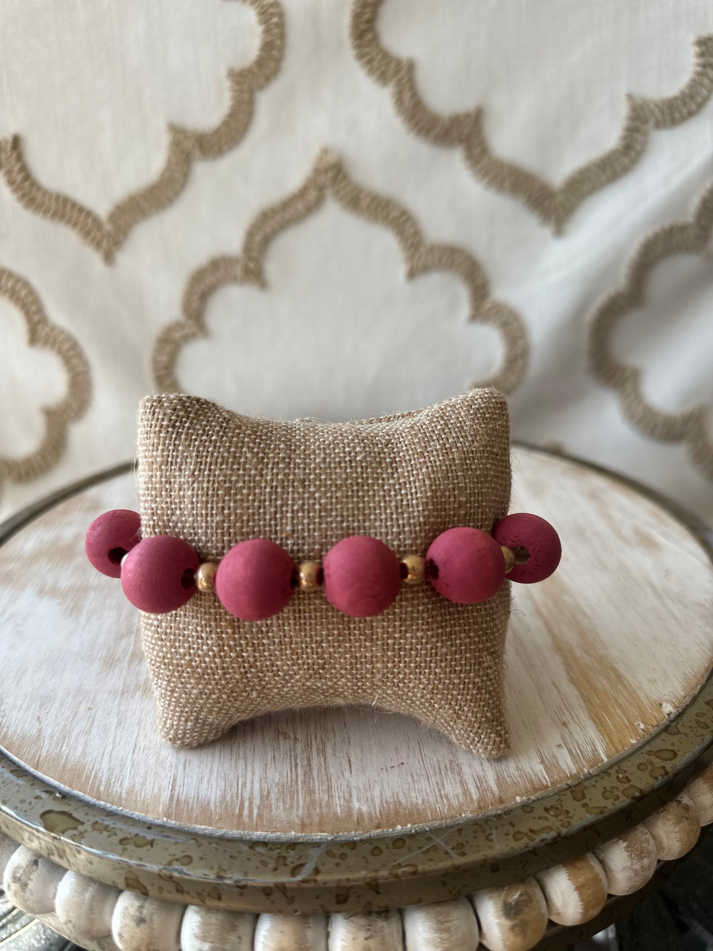 Wood Bead Bracelet